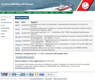 ORDINANZE MARITTIME PESCARA